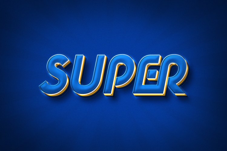 Super Neon 3d Style Text Effect example image 1