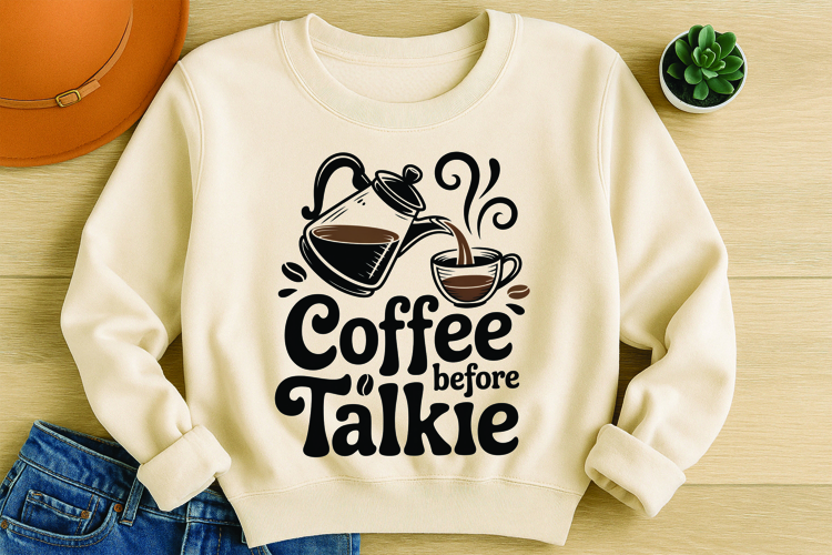 Coffee Quote SVG T-Shirt Design