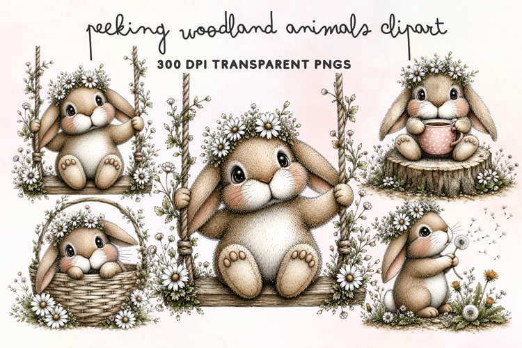 Woodland Animals Clipart Image 2