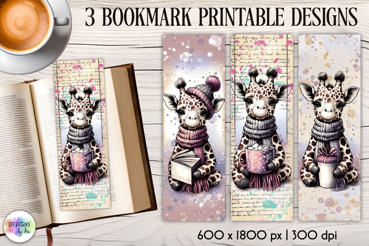Vintage Winter Animals Bookmarks, Cute Retro Animal Bookmark
