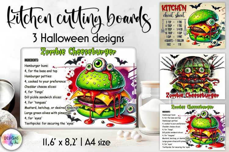 Halloween Cutting Boards Designs, Kitchen Conversion Charts