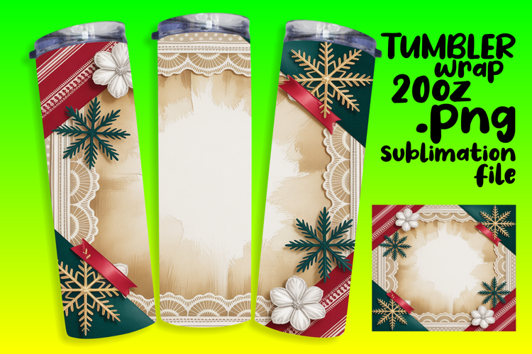 Sublimation Ready 20oz Tumbler , Christmas