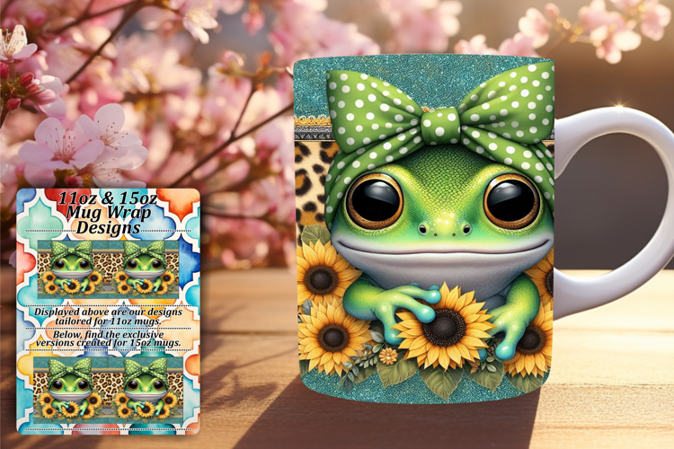 PLAYFUL PNG for 15oz Mug Wrap , Cute Animals