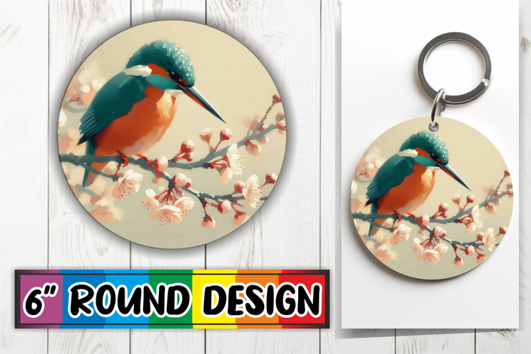 Unique Circle Keychain Magic PNG, Birds