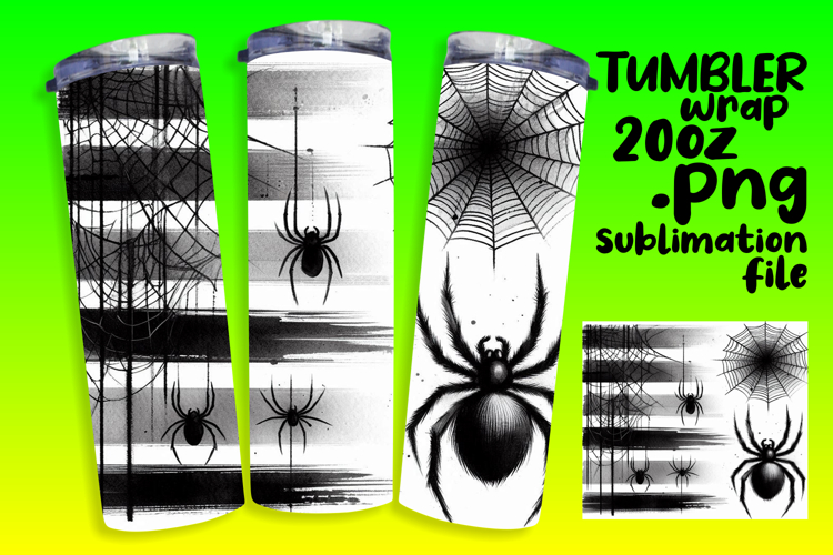 20oz Tumbler Template for Unique Gifts , Halloween