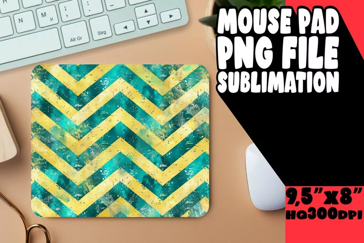 Sparkly Colorful Stripes Mouse Pad