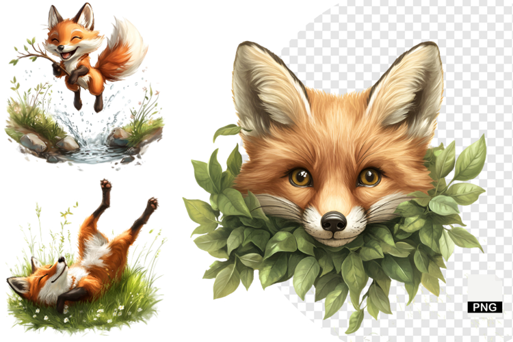 Autumn Fox Clipart