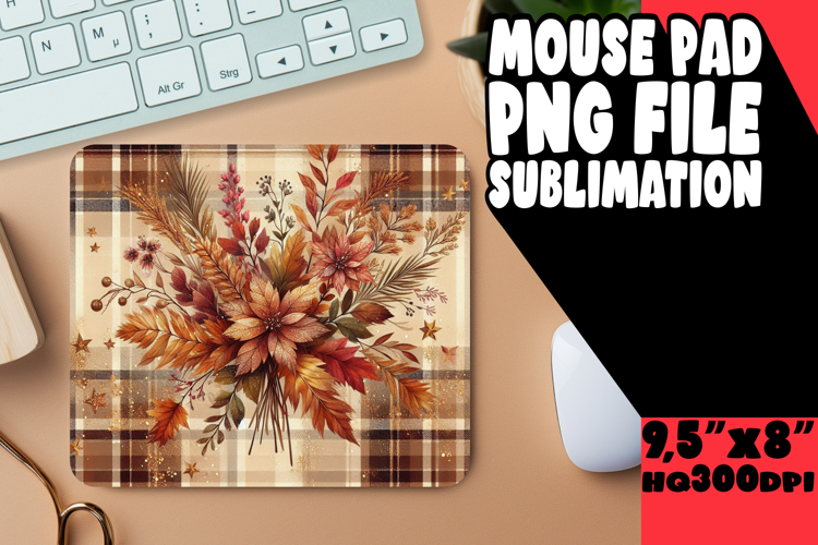 Blissful Mouse Pad Sublimation Ideas, Autumn Flower