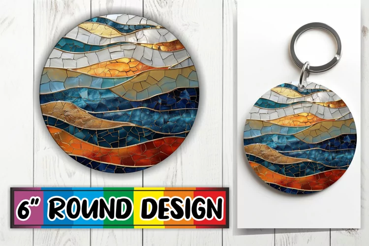 Luxe Landscape Keychain Marvels: Golden Marvels