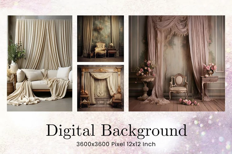 Vintage Chair Backdrops Overlays Boho Wedding Studio_140