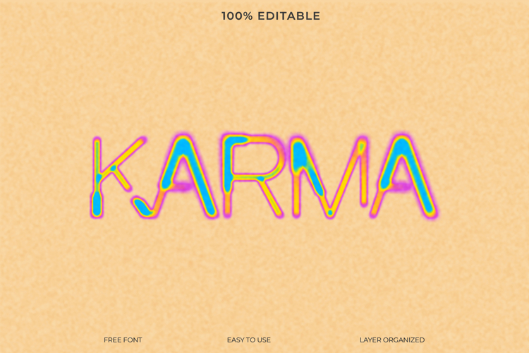 Melting Liquid Text Effect Photoshop Template