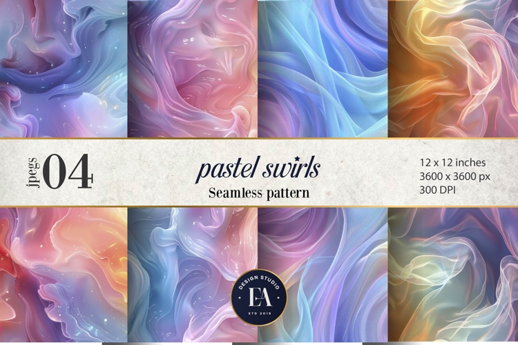 Pastel Smoke Swirl Pattern | Dreamy Abstract Background