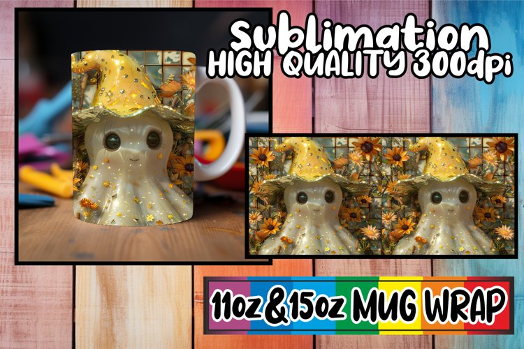 Autumn Enchantment: 3D Mug Sublimation Wraps - Halloween