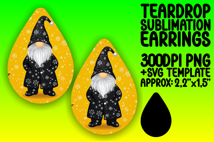 Gorgeous Teardrop Design for Sublimation , Gnome