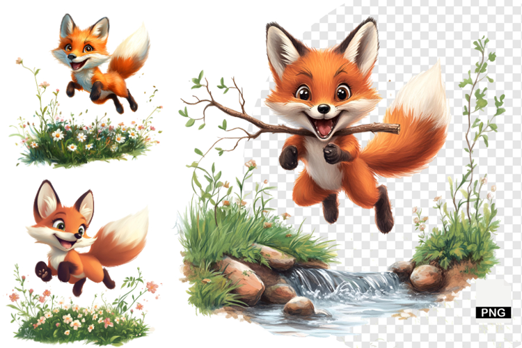 Autumn Fox Clipart