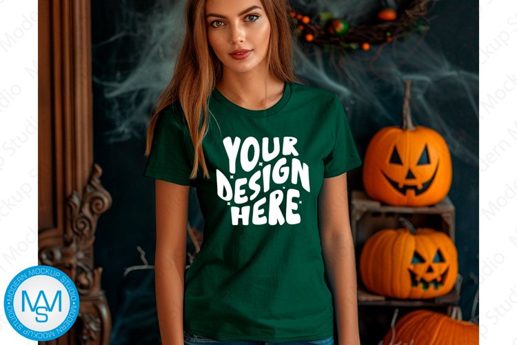White Tshirt Mockup Image 16