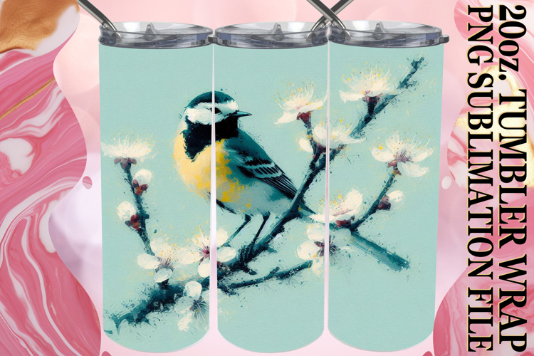 Unique adventures 20oz tumbler wrap, Birds