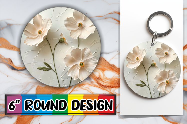 Petal Bliss: Sublimation Circle Design example image 1