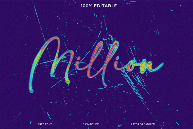 Gradient Million Text Effect