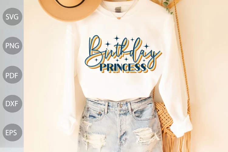 Birthday Princess SVG