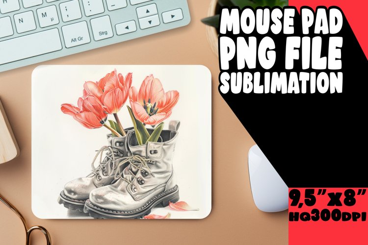 Vibrant Flowered Coaster Sublimation PNG