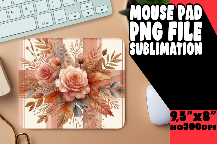 Timeless Mouse Pad Designs Sublimation, Autumn Flower
