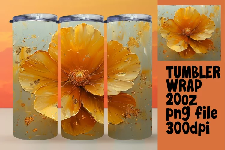 Spring Blossom Bliss: Sublimated Tumbler Art