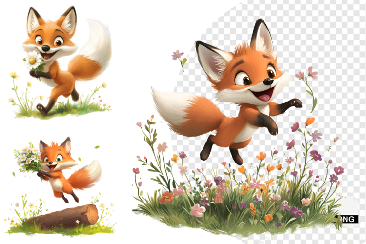 Autumn Fox Clipart