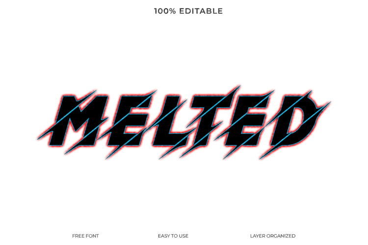Scratched Metal Text Effect PSD Template