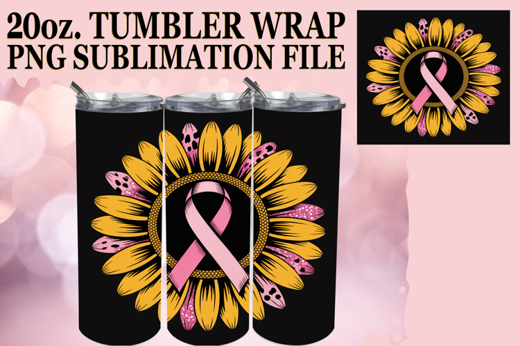 ENCHANTING MOMENTS 20oz TUMBLER WRAP, Breast Cancer
