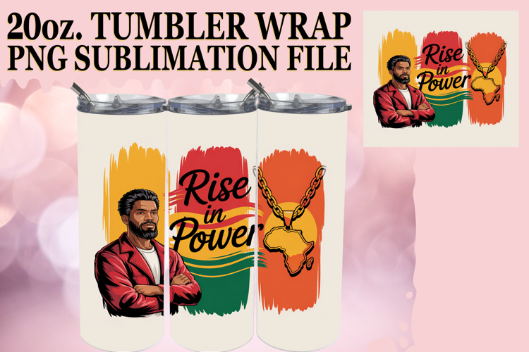 Enchanted days 20oz tumbler wrap, Juneteenth