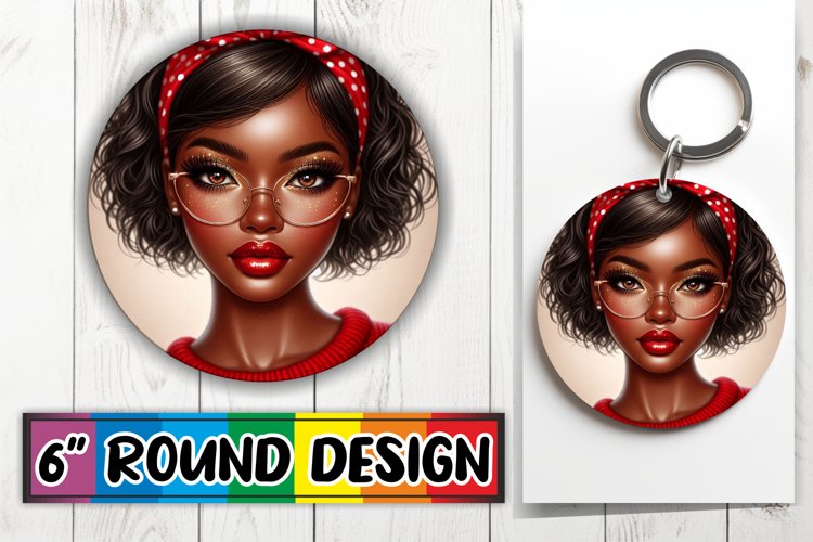 Cheerful Circle Coasters Design PNG, Love Girl