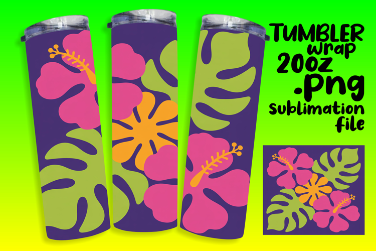 CHARMING 20oz Tumbler Template , Flowers