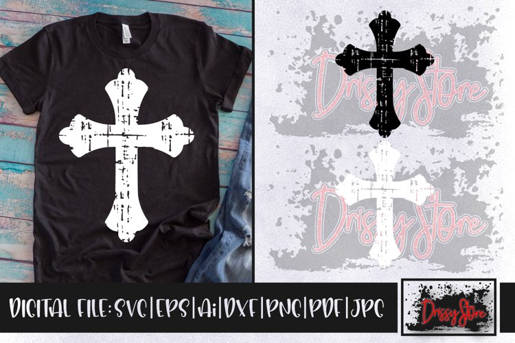 Cross SVG DXF Ai EPS PDF PNG JPG example image 1