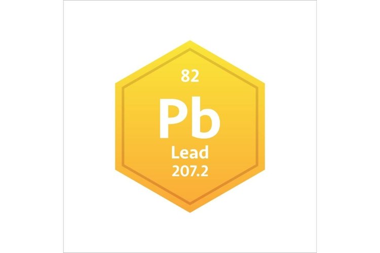 Lead symbol. Chemical element of the periodic table. Vector (1670126
