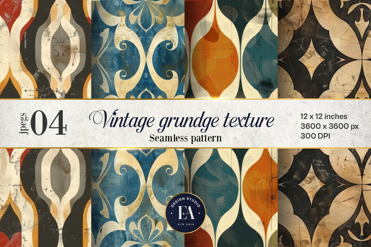 Vintage Damask Digital paper, Luxury Wallpaper pattern