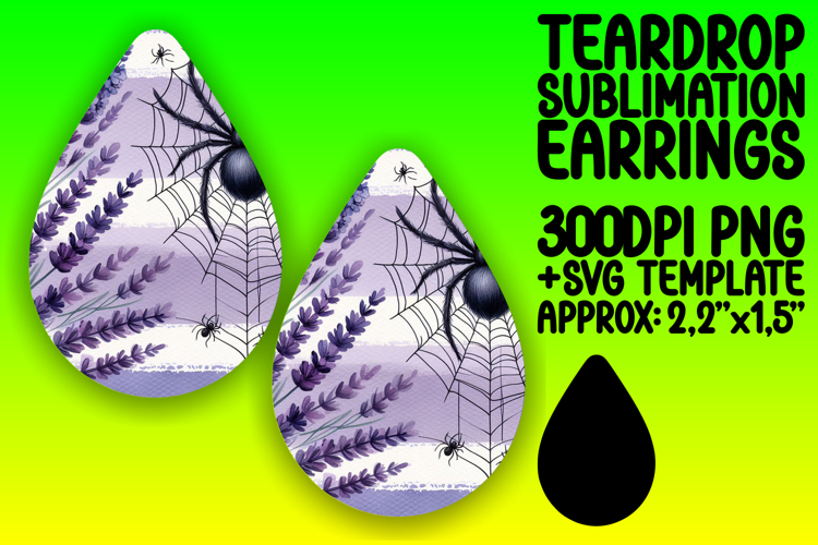 Bold Teardrop Design for Crafting , Halloween