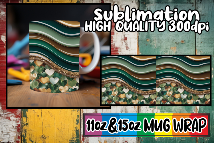 Gentle breezes 11oz 15oz sublimation wrap, Pattern