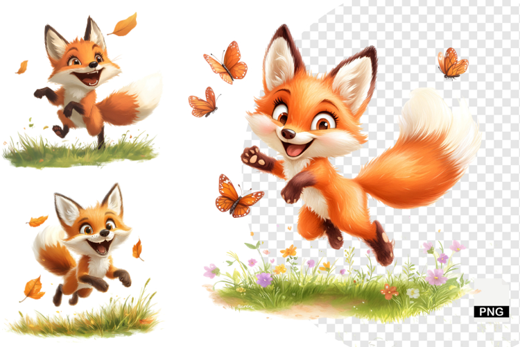 Autumn Fox Clipart