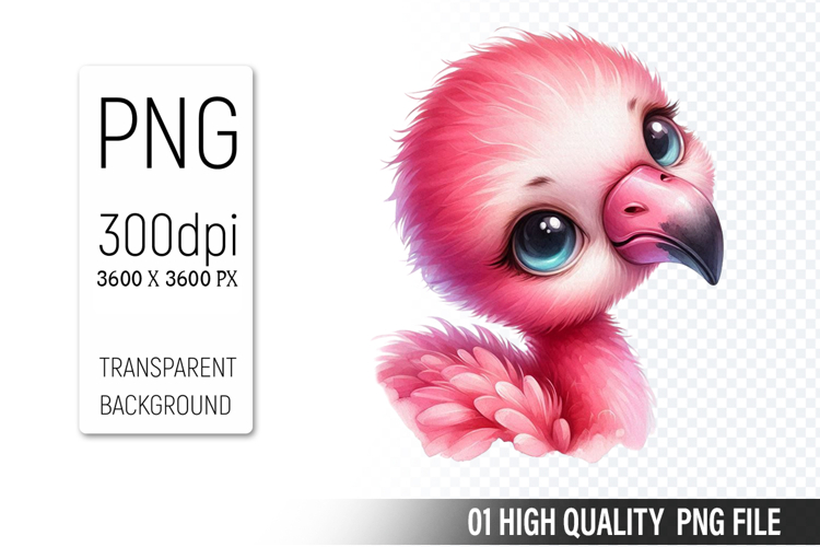 Cute Flamingo Clipart Image 12