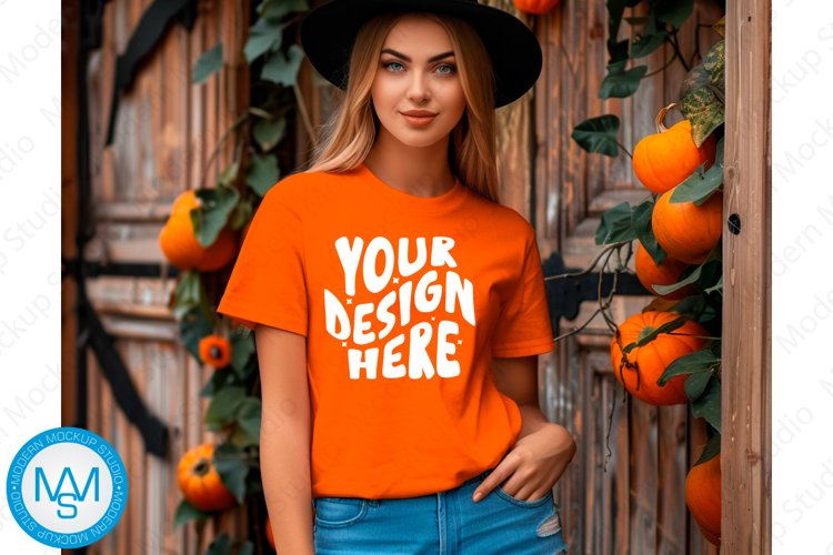 White Tshirt Mockup Image 13