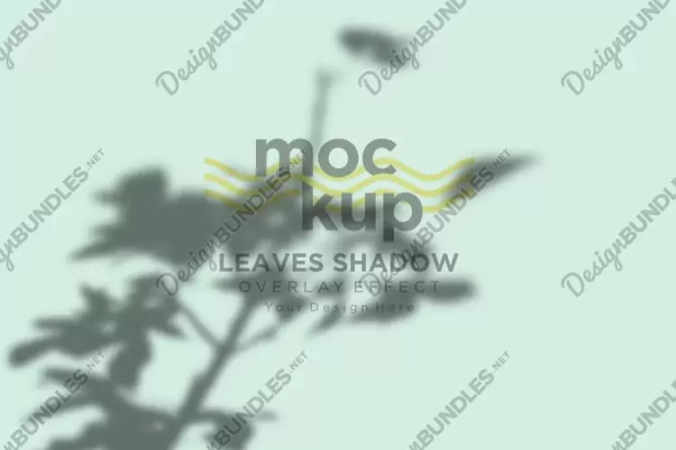 Leaves Shadow Overlay Effect Mockup