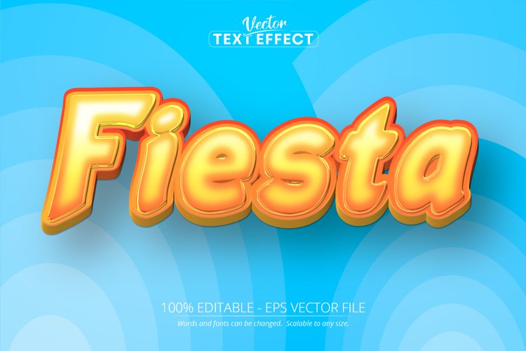 Cartoon text effect, editable comic text style example image 1