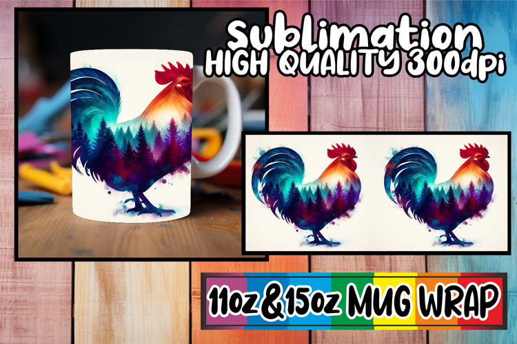 Magical sunsets sublimation print wrap, Animals Art