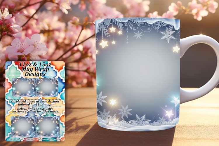 Inspiring 11oz Mug Wrap Png Design , Christmas