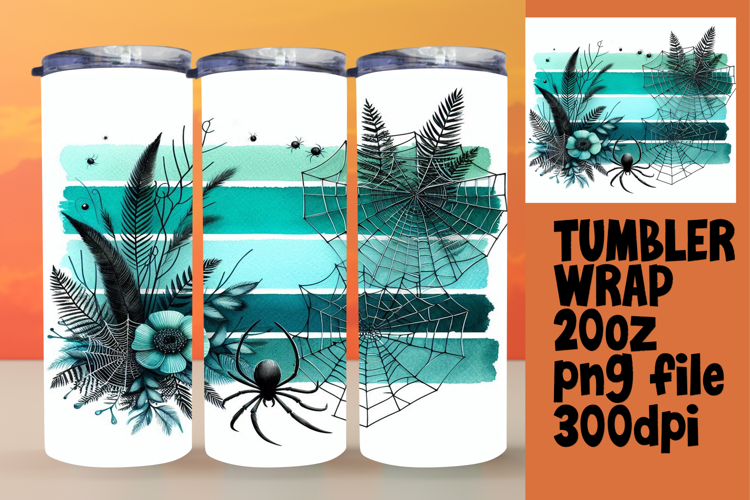 Sublimation-Ready Graphics for 20oz Tumbler , Halloween
