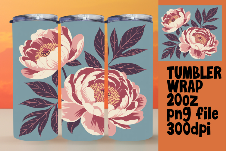 CLASSY 20oz Tumbler Design for Home , Flowers