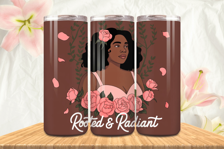 Black Girl Magic Black Woman Positive mind 20oz Tumbler wrap