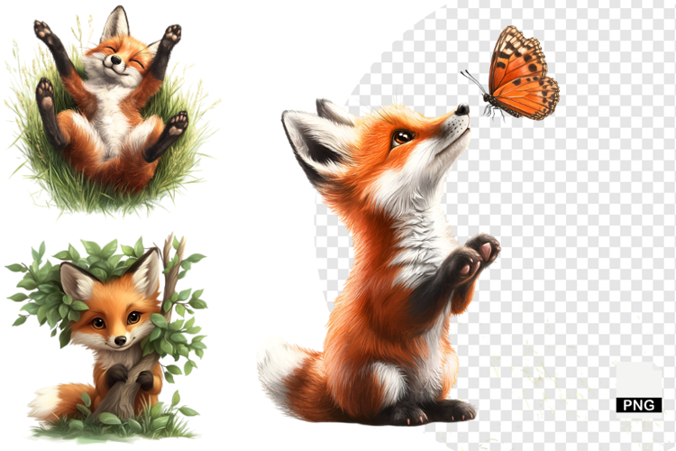 Autumn Fox Clipart