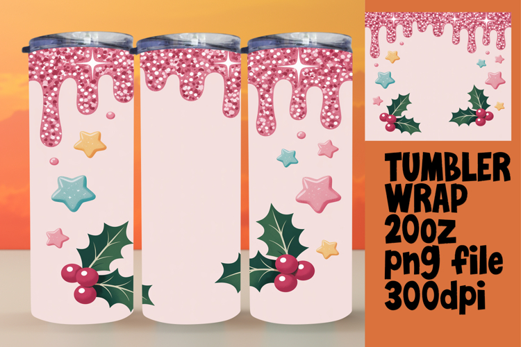 20oz Tumbler Wrap for DIY , Christmas